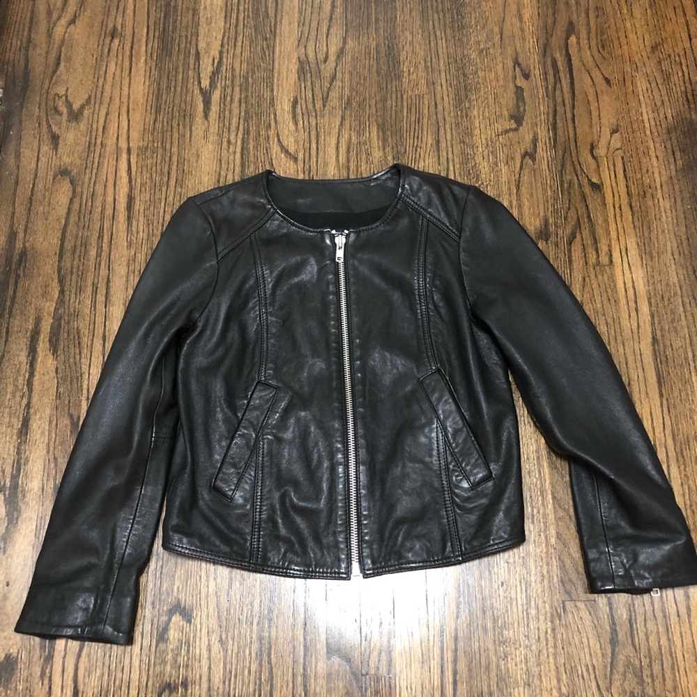 Black Leather Madewell Jacket